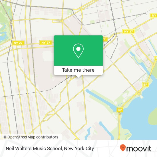 Mapa de Neil Walters Music School