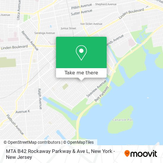 MTA B42 Rockaway Parkway & Ave L map