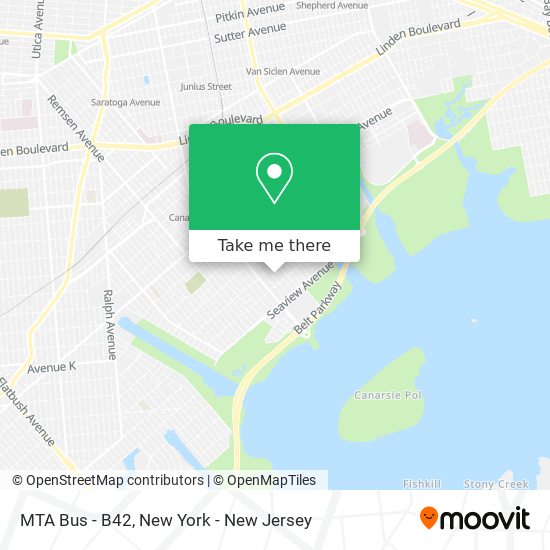 Mapa de MTA Bus - B42