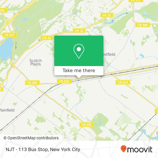 Mapa de NJT - 113 Bus Stop