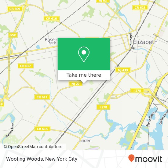 Mapa de Woofing Woods