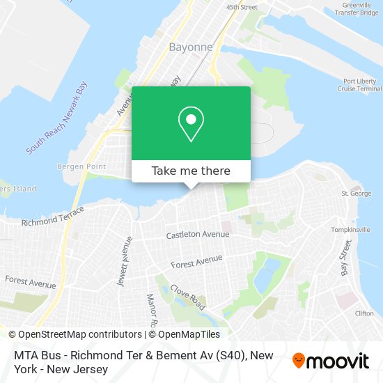 MTA Bus - Richmond Ter & Bement Av (S40) map
