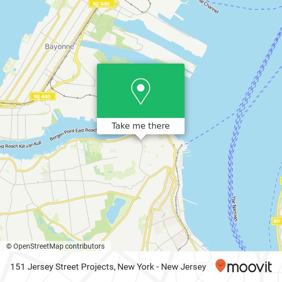 151 Jersey Street Projects map