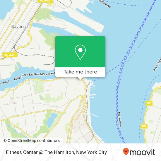 Fitness Center @ The Hamilton map