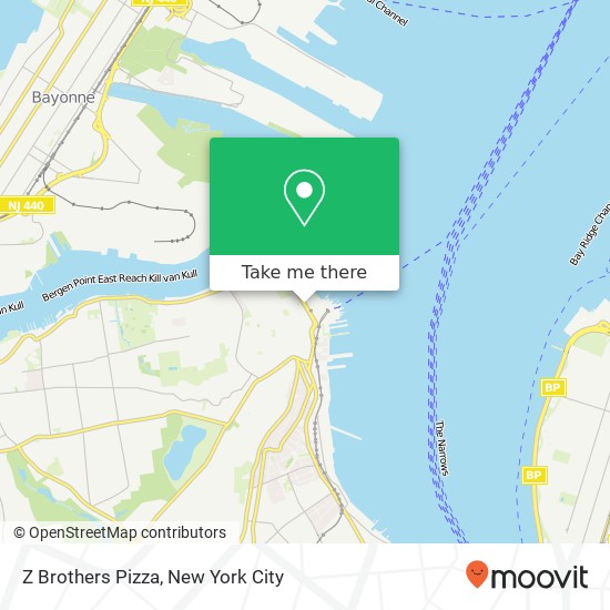 Z Brothers Pizza map