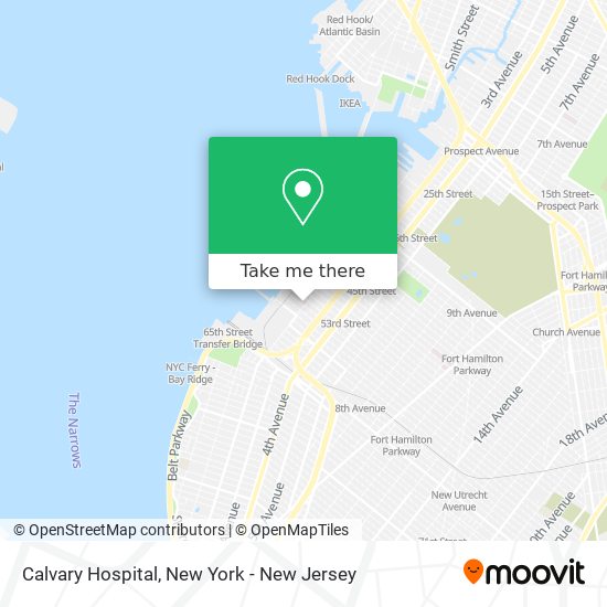 Calvary Hospital map