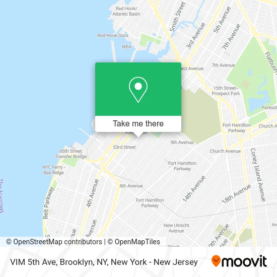 VIM 5th Ave, Brooklyn, NY map