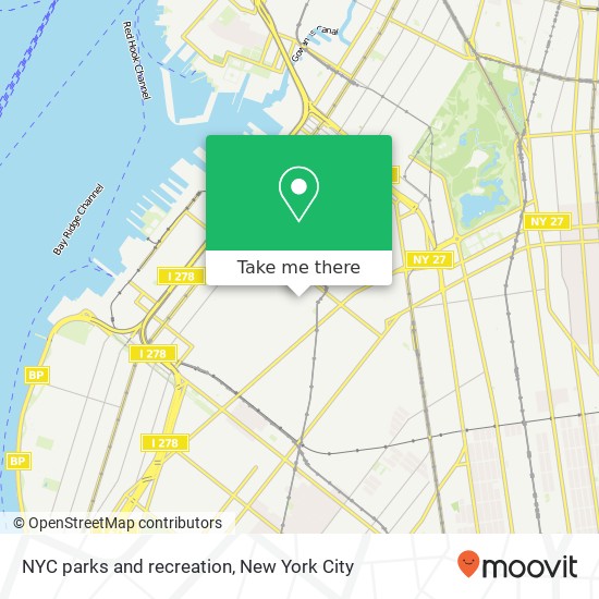 Mapa de NYC parks and recreation