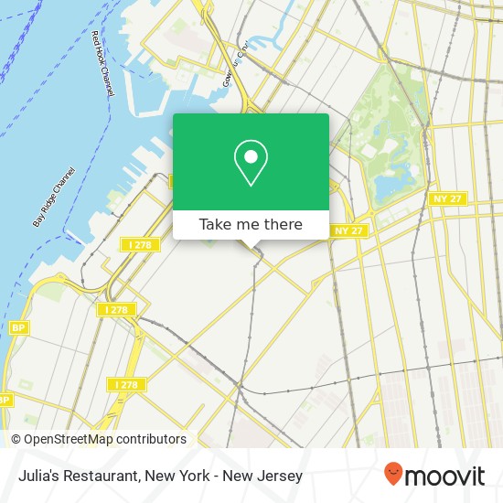 Julia's Restaurant map