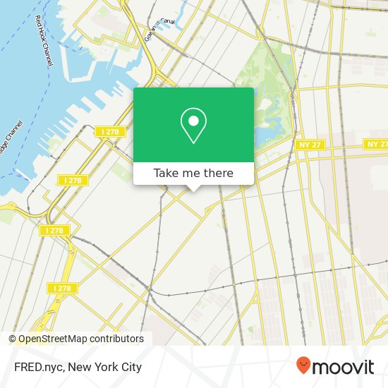 FRED.nyc map