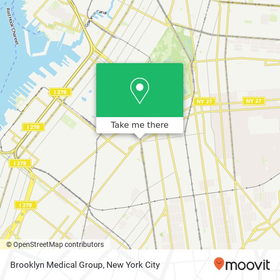 Brooklyn Medical Group map