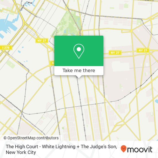 The High Court - White Lightning + The Judge's Son map