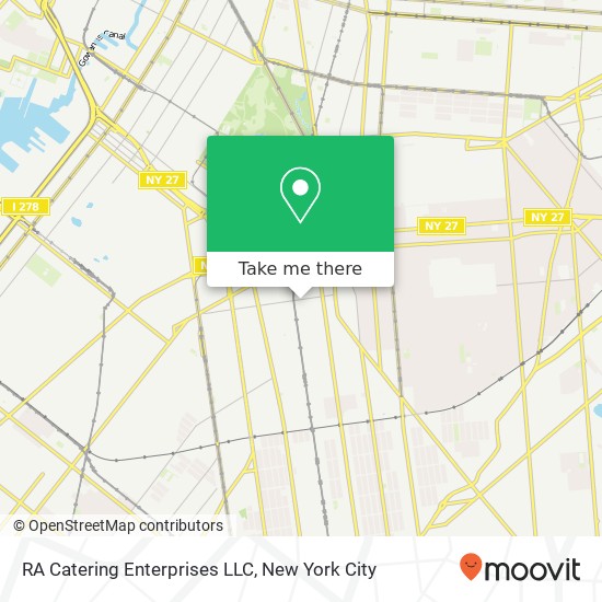 Mapa de RA Catering Enterprises LLC