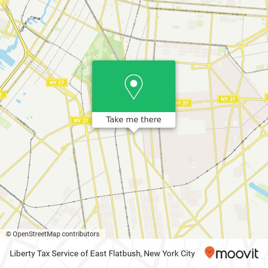 Liberty Tax Service of East Flatbush map