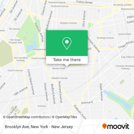 Mapa de Brooklyn Ave