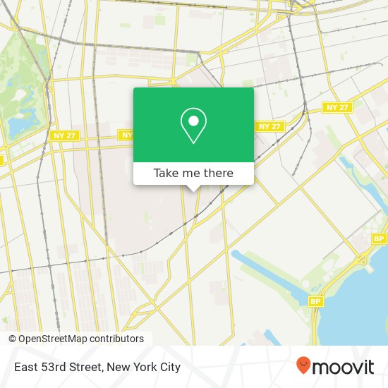 East 53rd Street map