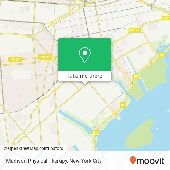 Madison Physical Therapy map