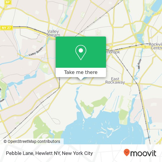 Mapa de Pebble Lane, Hewlett NY