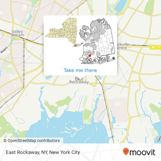 Mapa de East Rockaway, NY