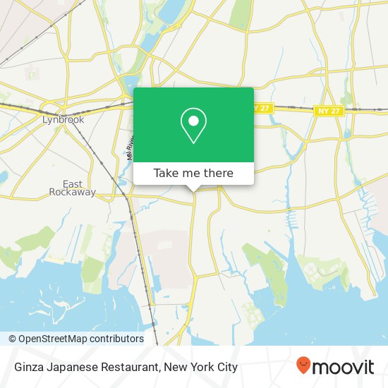 Mapa de Ginza Japanese Restaurant