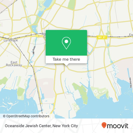 Oceanside Jewish Center map