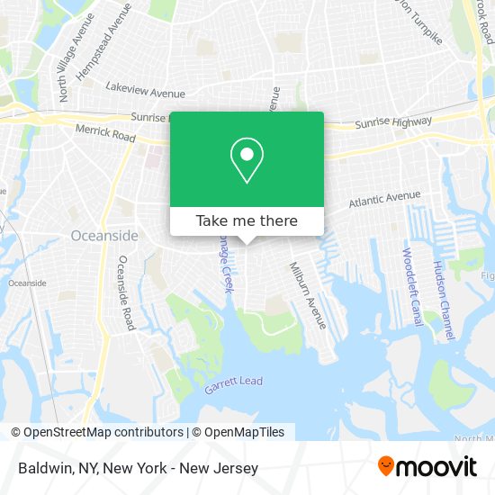 Baldwin, NY map