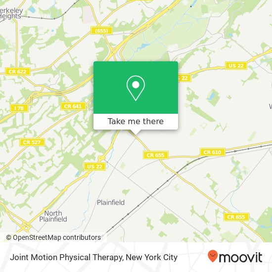 Joint Motion Physical Therapy map