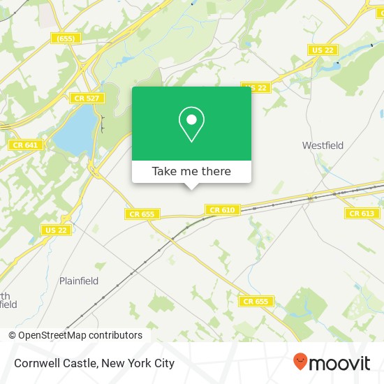 Cornwell Castle map