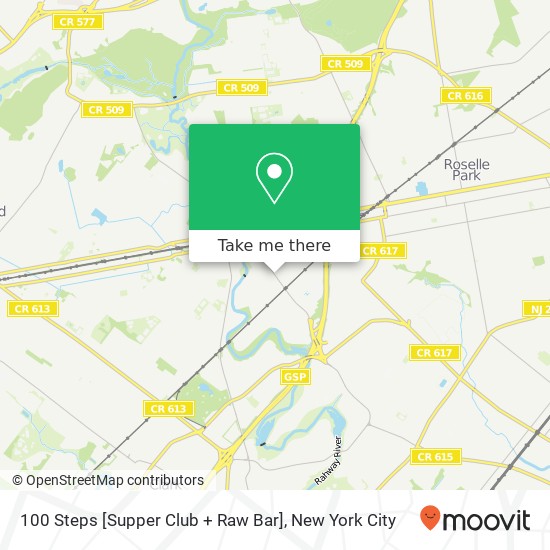 100 Steps [Supper Club + Raw Bar] map