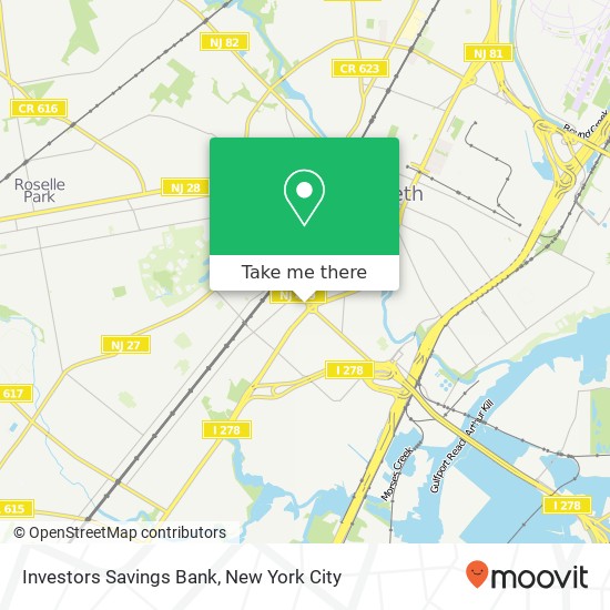 Mapa de Investors Savings Bank