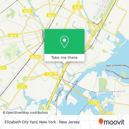 Mapa de Elizabeth City Yard