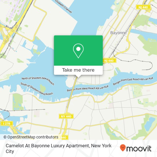 Mapa de Camelot At Bayonne Luxury Apartment