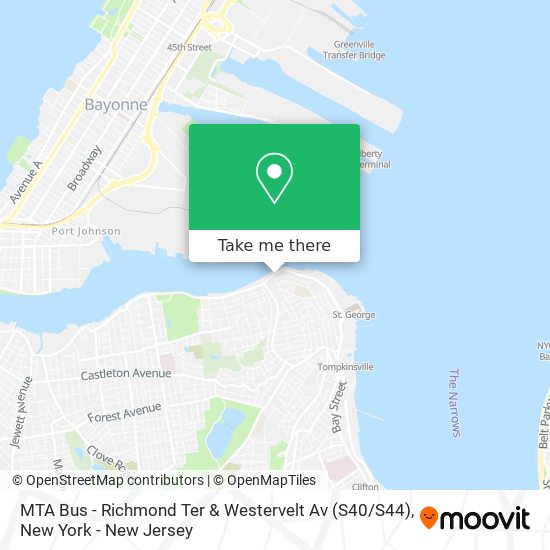 MTA Bus - Richmond Ter & Westervelt Av (S40 / S44) map