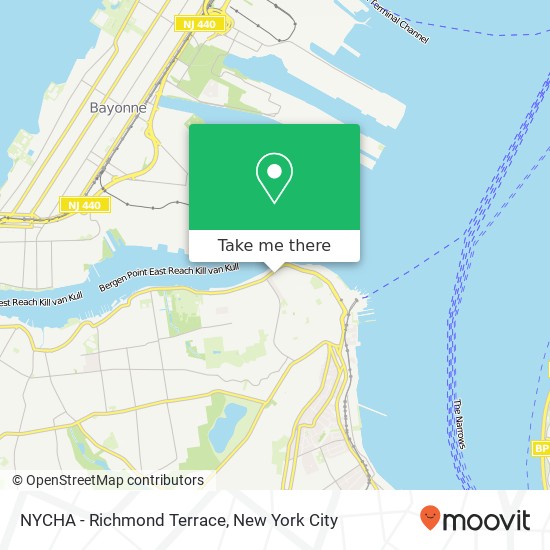 Mapa de NYCHA - Richmond Terrace