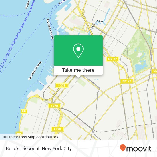 Bello's Discount map