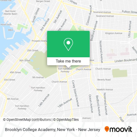 Brooklyn College Academy map