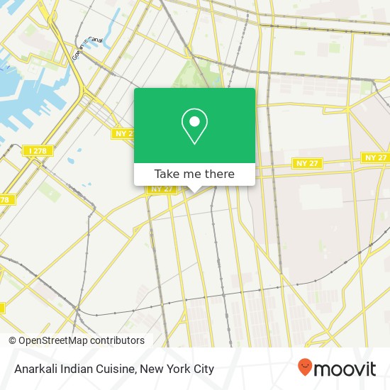 Anarkali Indian Cuisine map