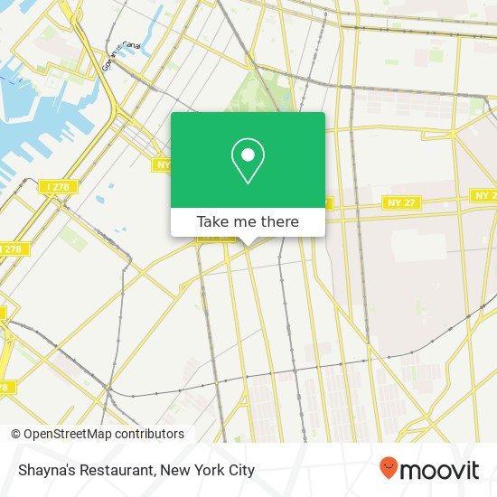 Mapa de Shayna's Restaurant