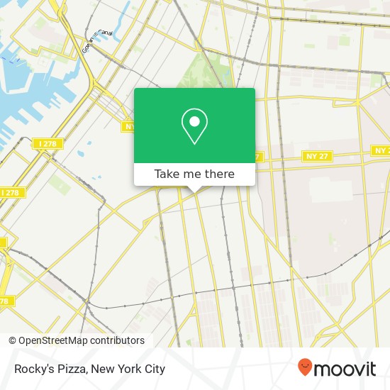 Mapa de Rocky's Pizza