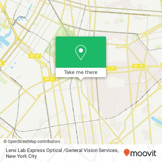 Mapa de Lens Lab Express Optical /General Vision Services