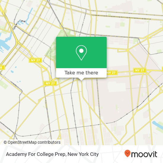 Mapa de Academy For College Prep