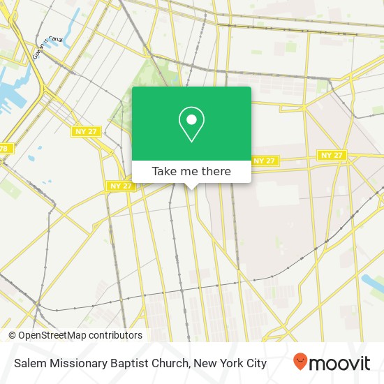 Salem Missionary Baptist Church map