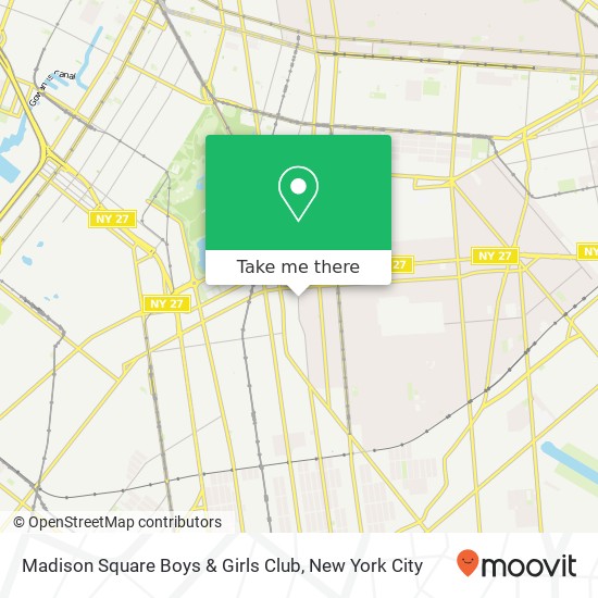 Madison Square Boys & Girls Club map