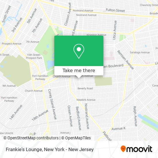 Frankie's Lounge map