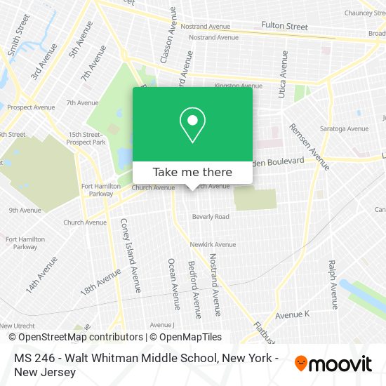 Mapa de MS 246 - Walt Whitman Middle School