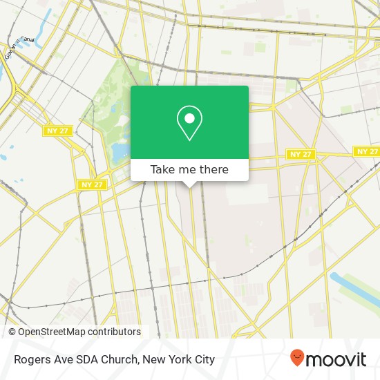 Rogers Ave SDA Church map