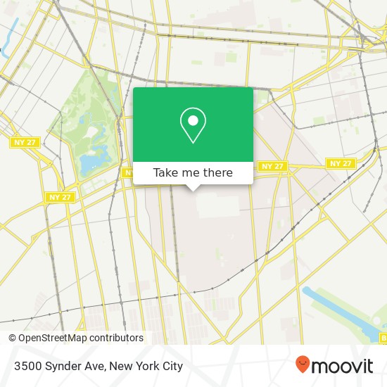 Mapa de 3500 Synder Ave