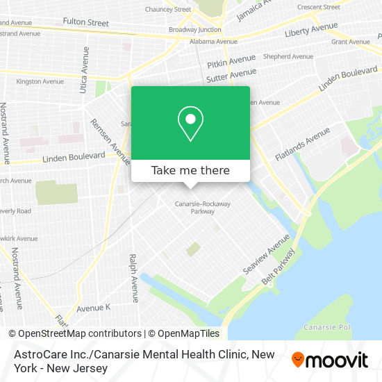 AstroCare Inc. / Canarsie Mental Health Clinic map