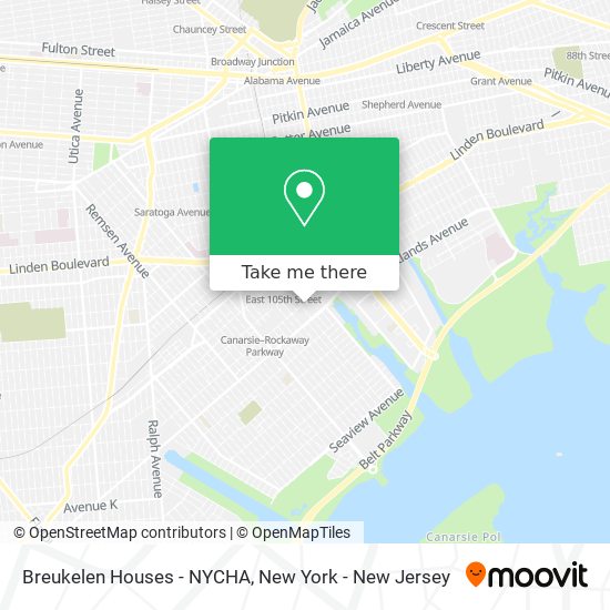 Breukelen Houses - NYCHA map