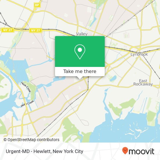 Urgent-MD - Hewlett map